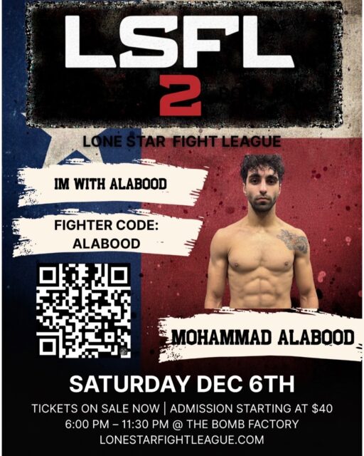 THE BIGGEST FIGHTER CHALLENGE OF 2025 IS HERE 🔥
LONE STAR FIGHT LEAGUE 2 — DECEMBER 6TH — THE BOMB FACTORY, DEEP ELLUM, DALLAS @thebombfactorydallas

Dallas… get ready. This is not just a fight night.
This is warfare, hustle, heart, and a $1,000 cash prize on the line. 💰🔥

🥊 THE LONE STAR FIGHTER TICKET CHALLENGE

Every fighter stepping into that cage on Dec 6th has one mission:
Sell more tickets than EVERYONE else.
Minimum 25 tickets.
Top seller gets $1,000 CASH — right before Christmas. 🎄💸
No politics. No backstage favors.
Just straight hustle.

💥 HOW TO WIN THE $1,000

1️⃣ Post your QR code and code (Sunnyshine) EVERYWHERE.
2️⃣ Tell buyers to use your surname as the code when checking out.
3️⃣ We track every ticket.
4️⃣ The fighter with the MOST SOLD wins. Simple.

🔥 Blow up your Instagram, Facebook, TikTok, Snapchat.
🔥 Call EVERYONE — family, friends, the gym, coworkers, teammates.
🔥 Hit every gym in Dallas.
🔥 Push harder than everyone else.
🔥 Make this YOUR moment.

Imagine walking into Christmas with $1,000 cash because you outworked the entire card.
That’s champion mentality.

🎟️ SCAN THE QR CODE — SUPPORT YOUR FIGHTER — SECURE YOUR SEAT

Deep Ellum is going to EXPLODE on Dec 6th.
If you miss this night… you’ll regret it.

📢 DALLAS, LET’S GO VIRAL.

Make this the biggest amateur fight night in Texas history.

#DallasTexas #DeepEllum #DallasEvents #DallasNightlife #DallasGyms #DallasFights #DFWFights #DFWMMA #TexasMMA #BombFactoryDallas #LoneStarFightLeague #DallasFitness #DallasCombatSports #DallasKickboxing #DallasJiuJitsu #SupportYourFighter #FightNightDallas #TexasFightNight #DallasInfluencers #DallasLocal #DallasPromo #AmateurMMA #DallasBoxing #DallasMartialArts #DallasLife #VisitDallas #DeepEllumNightlife #DallasCommunity #DallasSupport